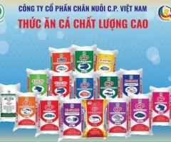 Thức ăn cho cá , ếch nhãn hiệu C.P